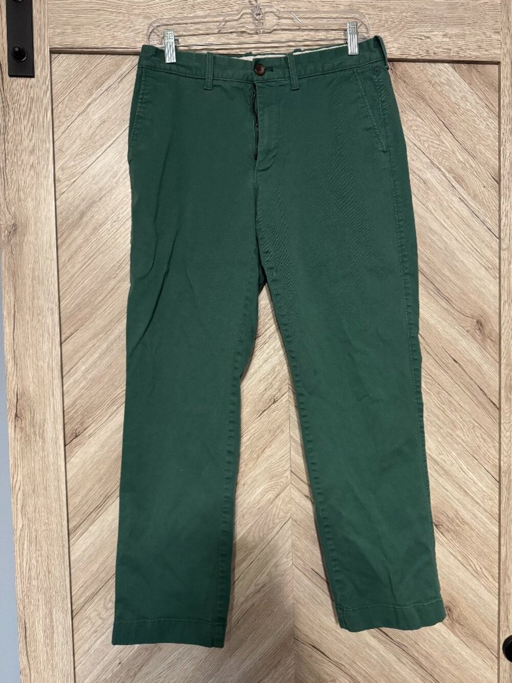 J Crew Men's Flex Straight Fit Khakis 30x30 - Bright Green